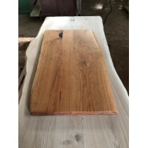 Tischplatte, Kirsche, verleimt, beidseitige Baumkante, 120x60x4 cm, geölt